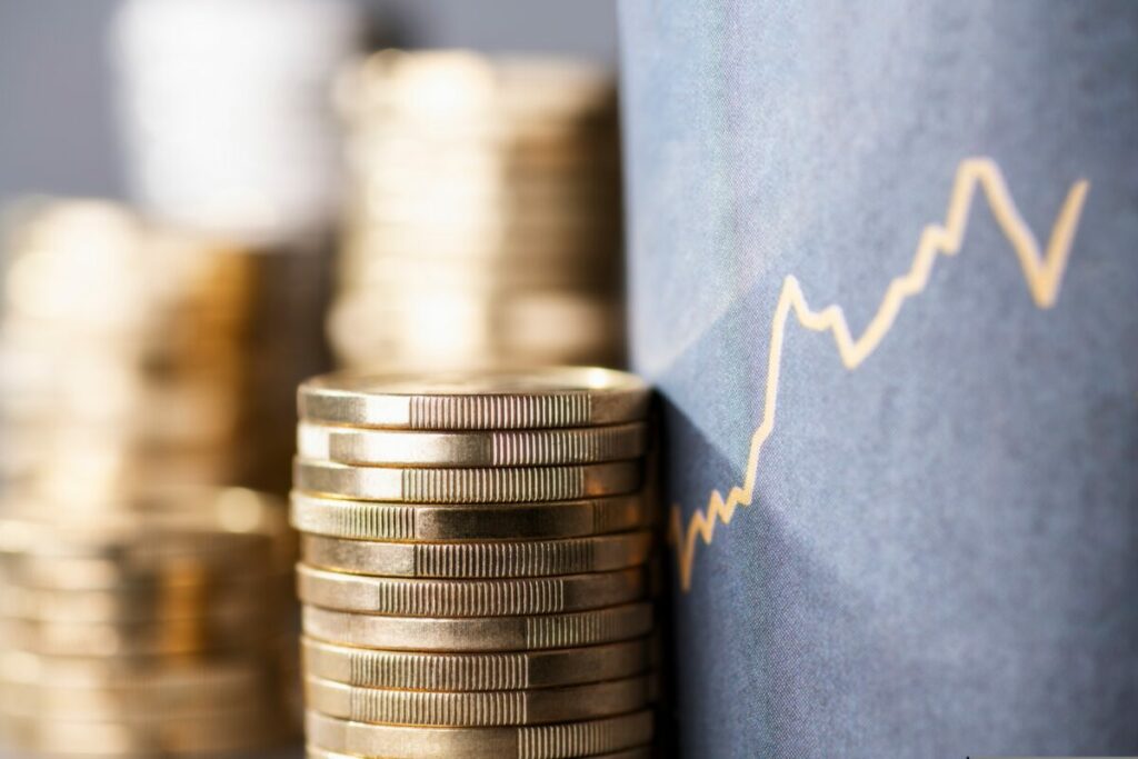 Stack of coins to illustrate profit. UK ad exports for last year show a 15% increase, reaching a £18bn in 2023 – four times higher than the figure a decade ago.