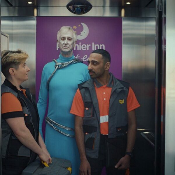 Two people in work gear share a lift with a person in full cosplay. Premier Inn has shared a new spot which shows individuals embracing their personalities in outlandish outfits as part of its 'Rest Easy' platform 'Do Your Thing'.