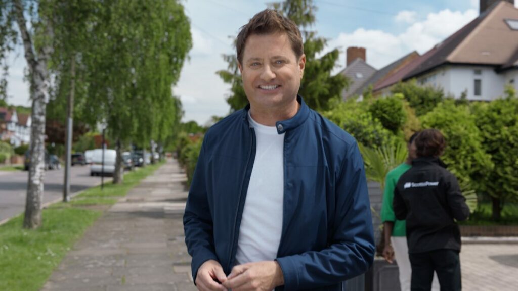 George Clarke in his element, in front of a set of houses on a green and pleasant road. Channel 4's newly formed Creative Solutions is bringing on board Amazing Spaces presenter George Clarke for a new ScottishPower spot which builds on the design show's premise to show off how people can elevate their homes through green, smart energy solutions.