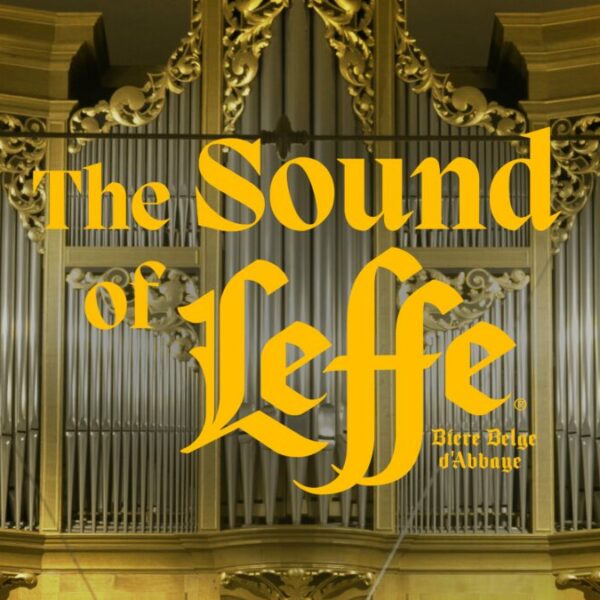 The Sound of Leffe in yellow over a grand organ - evoking monastic imagery. Leffe has created an all new sonic identity, designed to capture its 800-year heritage by tapping in to the brand's abbey heritage.