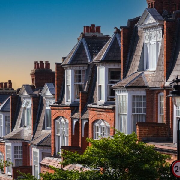 A row of middle class houses in the UK. 75% of Brits feel that they are in worse position today than ten years ago, according to Saatchi & Saatchi's second 'WTF is going on' study.