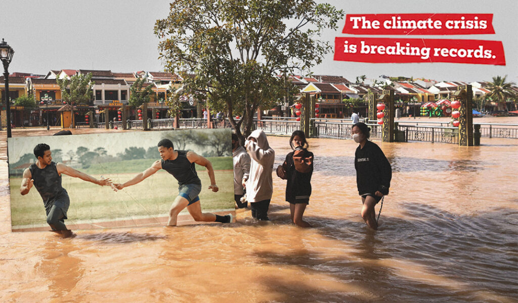 Christian Aid is aiming to harness to global buzz around the ongoing Olympics to encourage the public to 'join the race against the climate crisis'.