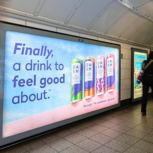 DASH Water is hoping to reach as many as 10 million people with its largest out-of-campaign to date, set to run across the London Underground