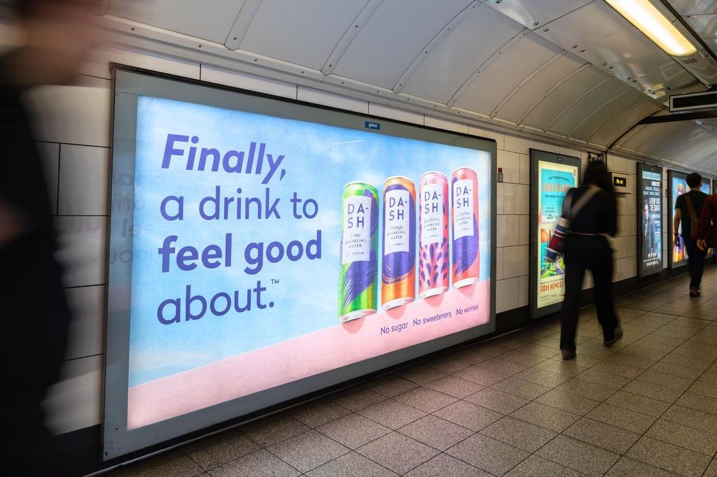 DASH Water is hoping to reach as many as 10 million people with its largest out-of-campaign to date, set to run across the London Underground