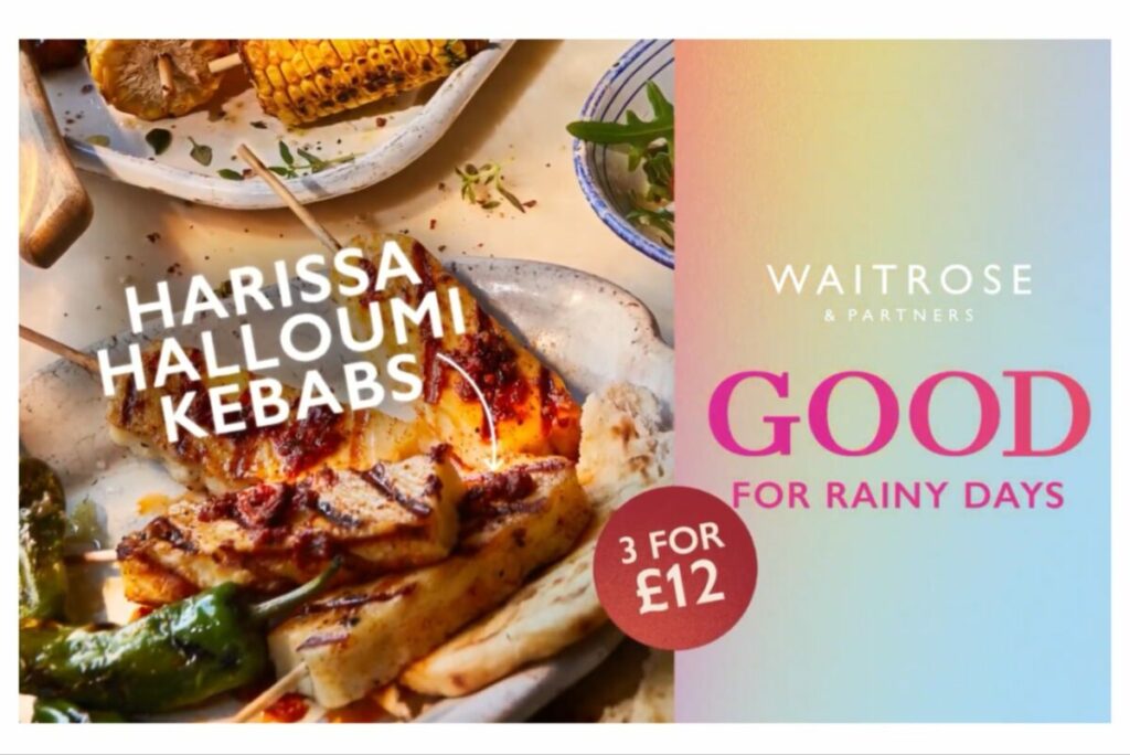 Waitrose is playing on the famously unpredictable nature of the British weather during summertime with a geo-targeted hyper-reactive campaign.