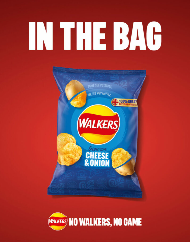 Walkers crisps has moved fast on back of England's Euro semi-final win, launching the latest creative in its 'No Walkers, No Game' brand platform.