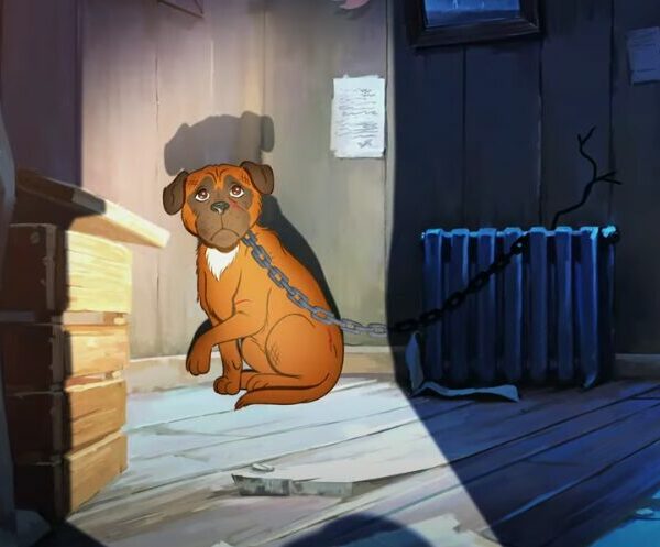 An animated dog cowers while chained to a wall. The RSPCA showcases how it responds to upticks in animal cruelty at this time of year, with a new animation that coincides with its summer cruelty appeal.