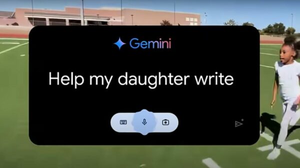 A screenshot from the advert reads "Help my daughter write" typed into the gemini ai tool. Google has pulled an Olympics advert for chatbot Gemini AI following backlash, after it depicted a girl using AI to write a fan letter.
