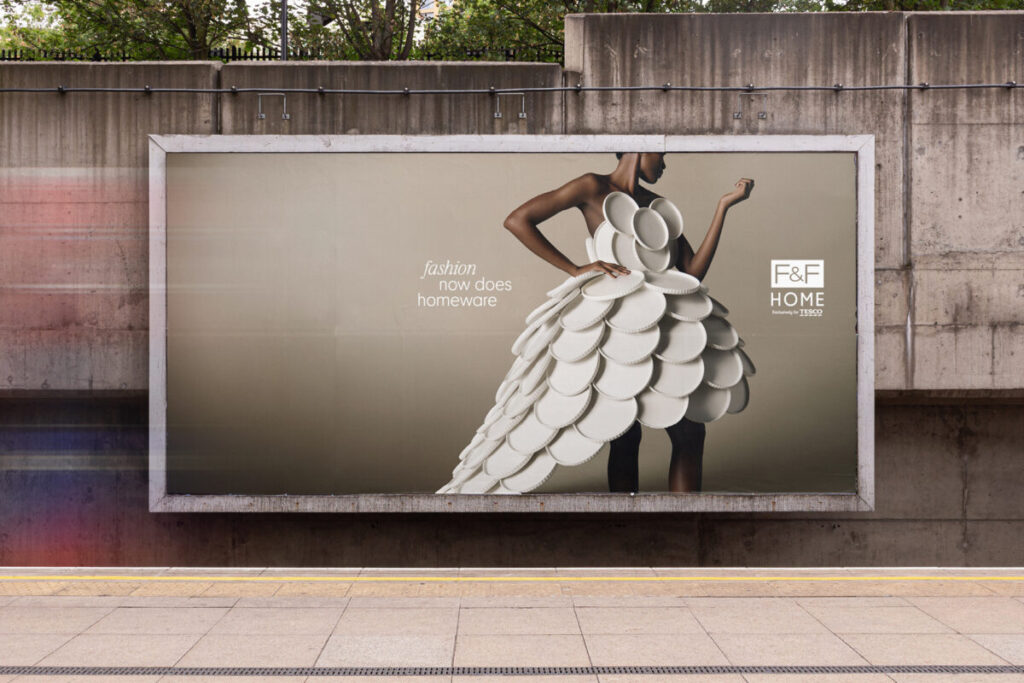 Tesco is launching a new homeware range with an innovative new campaign that sees everyday home items transformed into fashion masterpieces.