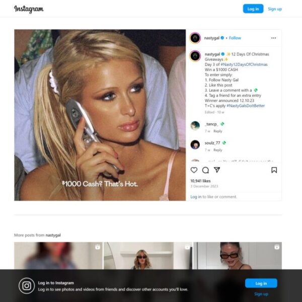 Nasty Gal competition