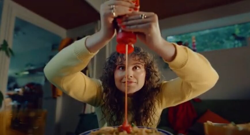 Nando's latest ad plays on the public shame of covering a meal with ketchup by proudly displaying that it is actually the less embarrassing Nando's peri-peri sauce.