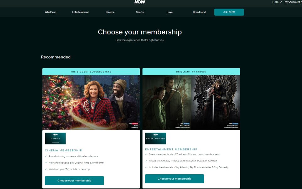 Image from Now TV we page showing the offending advert. The Advertising Standards Authority (ASA) has banned two adverts for Nike and Sky because they use "dark pattern" techniques.