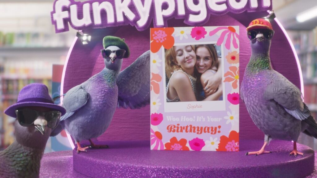 Gift card brand Funky Pigeon has joined forces with VCCP to relaunch its new brand identity as it encourages UK consumers to 'give a funk'.
