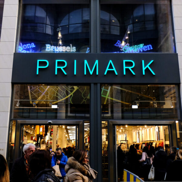 Primark store front. The retailer's new Breast Cancer Awareness campaign will see Primark launch 37 new products, £1million of donations from the retailer, and in-store activations with Breast Cancer Now.