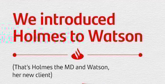 Santander is putting people at the heart of its latest advertising campaign by focusing on the importance of connections for businesses.
