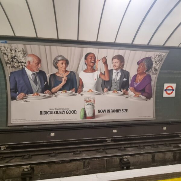 Heinz has issued and apology after an ad displayed at at tube stations in London was accused of perpetuating negative stereotypes.