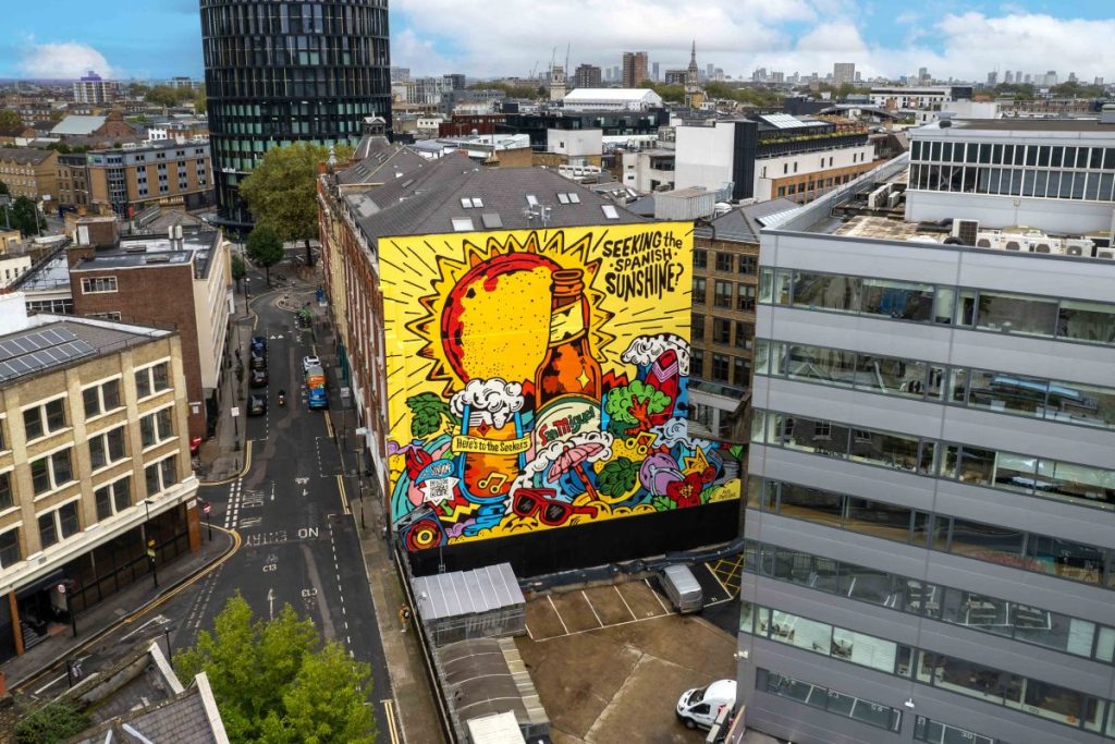 San Miguel is bringing a taste of Spanish sunshine to London's drizzly streets by taking over Europe's largest mural for a new activation.