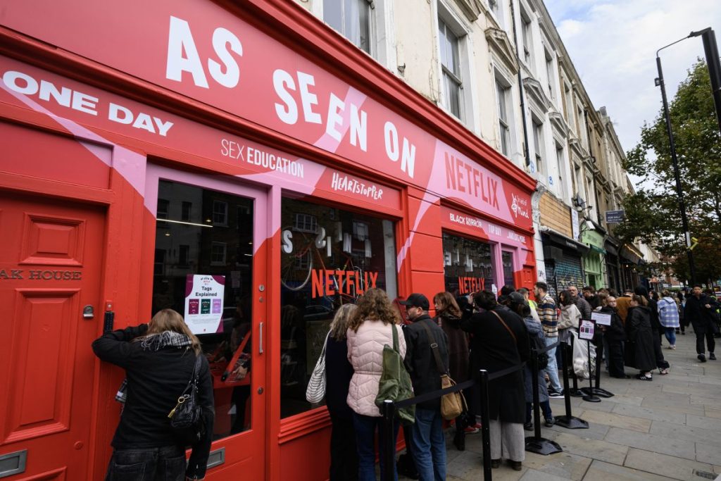 Netflix has opened a pop-up shop in London selling props, costumes and memorabilia from some of its most popular shows to raise money for Mind.