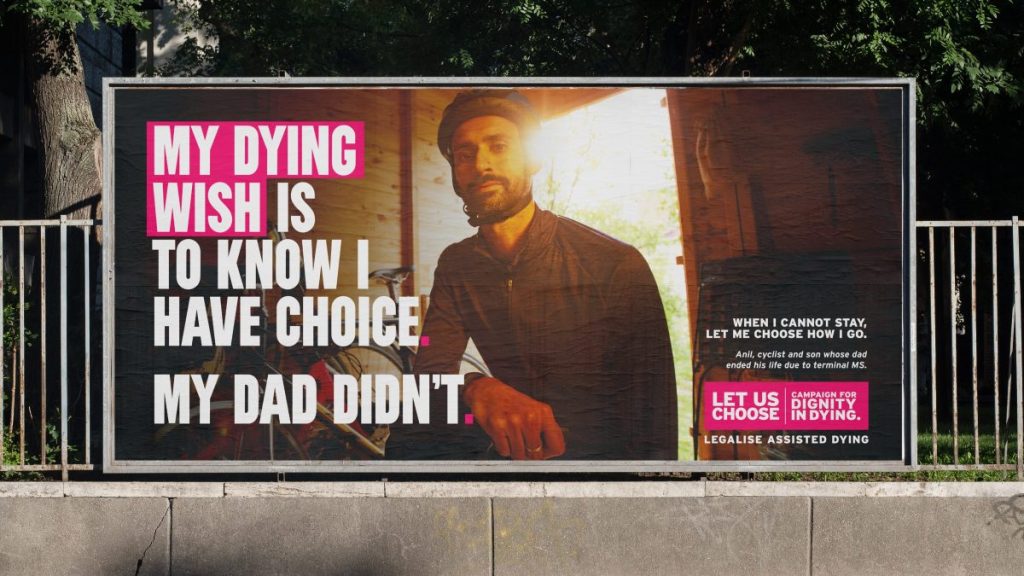 Assisted dying campaign group Dignity in Dying has partnered with creative agency John Doe on a new campaign ahead of the assisted dying bill