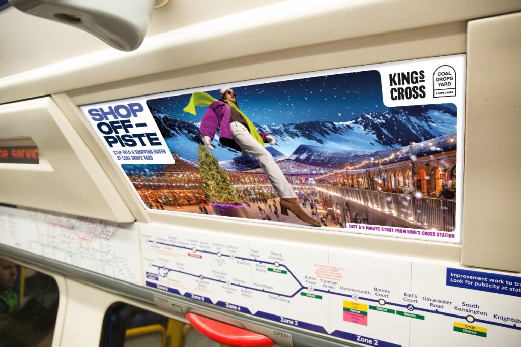 London's King's Cross is bringing back its 'Shop Off-Piste' Christmas campaign for a second year running.