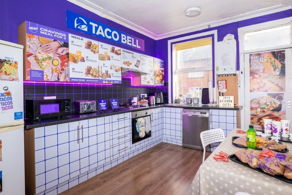Taco Bell transforms Leeds student flat into taco-themed haven