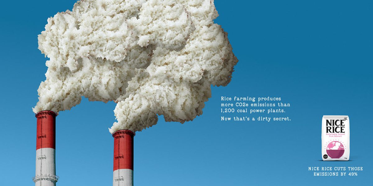 Nice Rice has partnered with creative agency Otherway to launch a striking outdoor campaign shedding light on the rice industry's 'dirty little secret'.