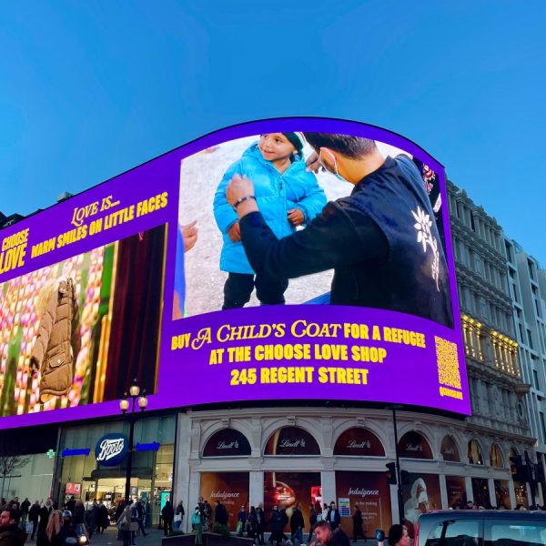 Humanitarian aid group, Choose Love encourages shoppers to “choose love” this festive period with its heartwarming campaign for its new Regent Street Store.