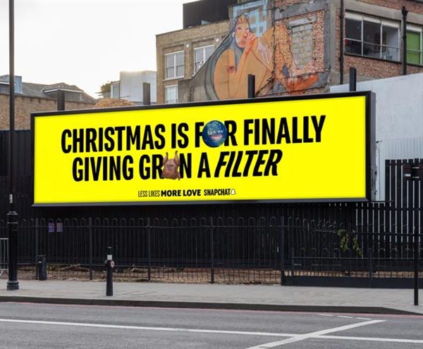 Snapchat is showcasing how it can help bring family and friends together throughout the festive period with a new out-of-home focused campaign.