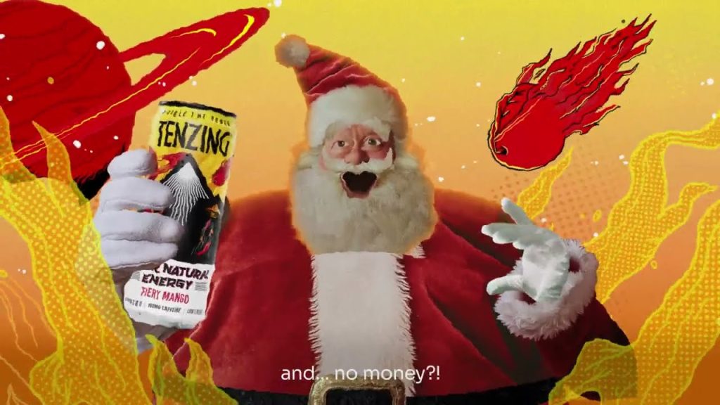 Tenzing is vaunting the power of its all-natural ingredients with a playfully animated Christmas ad campaign starring Father Christmas himself.