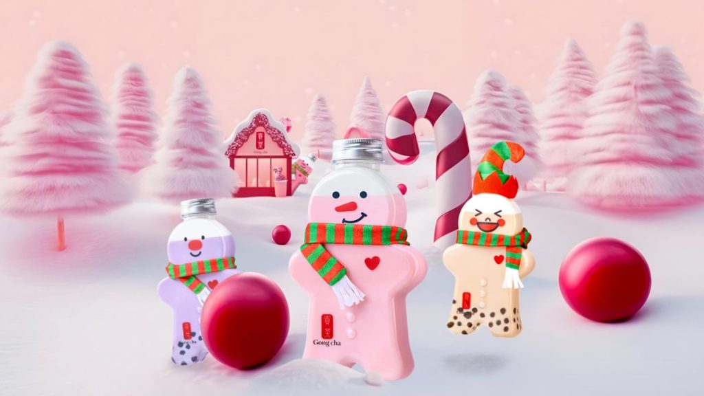 Taiwanese bubble tea company, Gong Cha has launched a social media campaign for its gingerbread bottles.