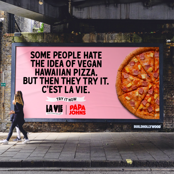 La Vie and Papa Johns team up to launch Hawaiian vegan pizza