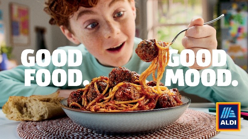 Aldi is highlighting how great quality food can improve people's mood with a new omnichannel campaign that showcases its quality credentials.
