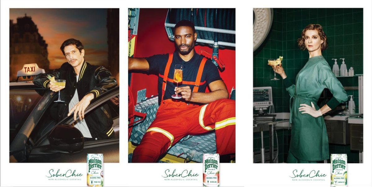 Maison Perrier is launching a campaign to celebrate 'mindful' and 'undeniably chic' liefestyle choices with its new 'Sober Chic' offering.