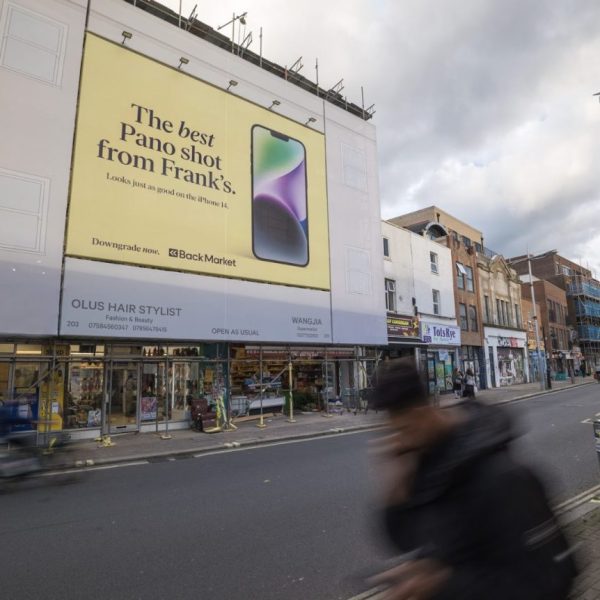 Refurbished tech platform Back Market upcycles old out-of-home billboard to encourage “eco-consciousness".