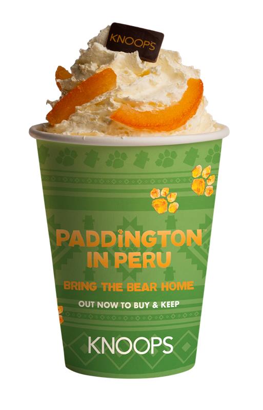 British chocolate drink shop Knoops has unveiled a limited edition hot chocolate for the home release of Paddington in Peru.