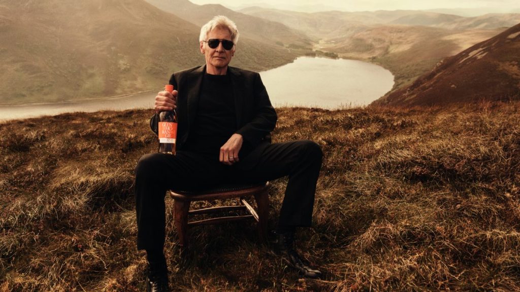 To celebrate the release of the latest episode in the single-malt whisky brand Glenmorangie's 'One Upon a Time in Scotland' series, the brand has projected stills of Harrison Ford across the Scottish Highlands.