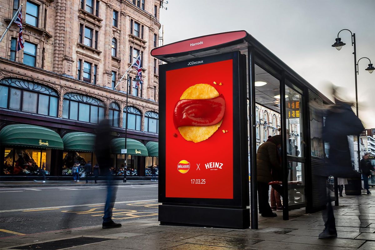 Walkers has once again partnered with Heinz to tease their latest collaboration via a series of cryptic digital OOH and social media activations.