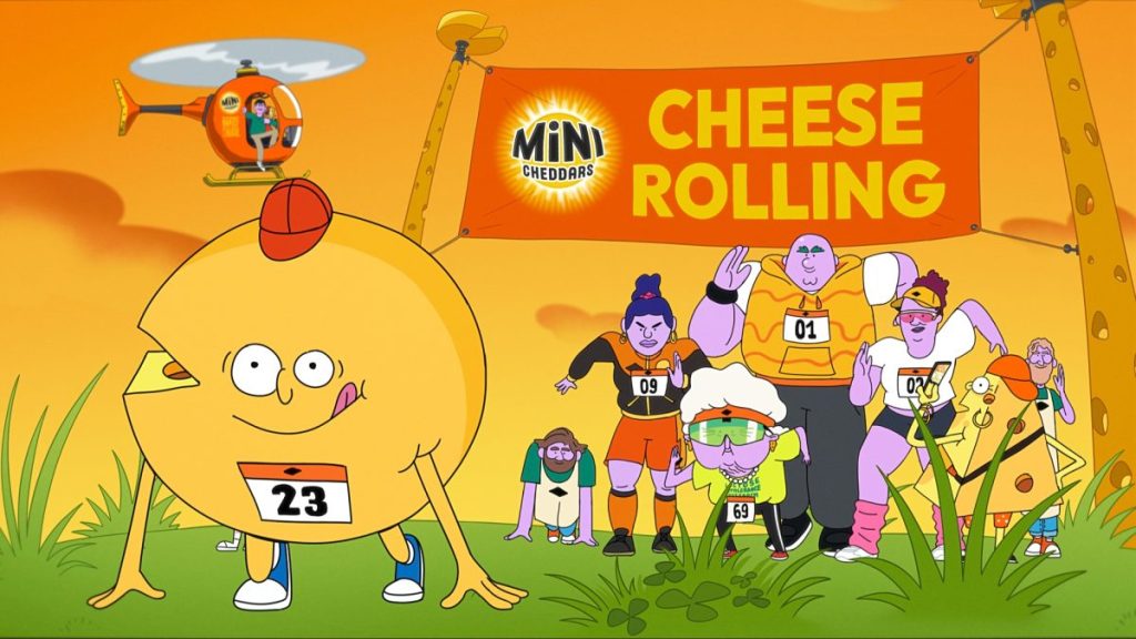 Mini Cheddars is celebrating the UK's love of cheese by revisiting its popular 'Cheddar Town' creative platform with a new animated ad.