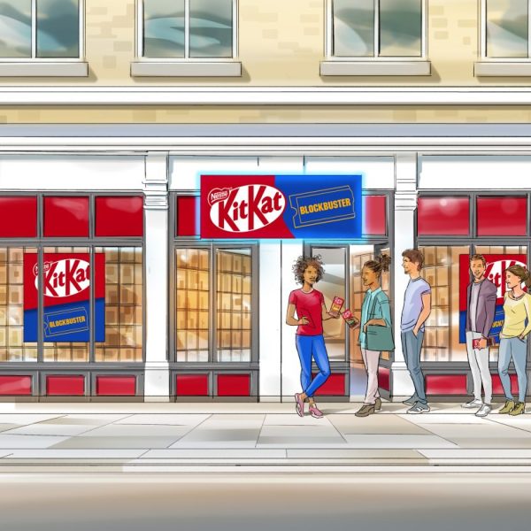 Chocolate brand KitKat has relaunched the 90s video rental store Blockbuster to celebrate the launch of its sharing bars.
