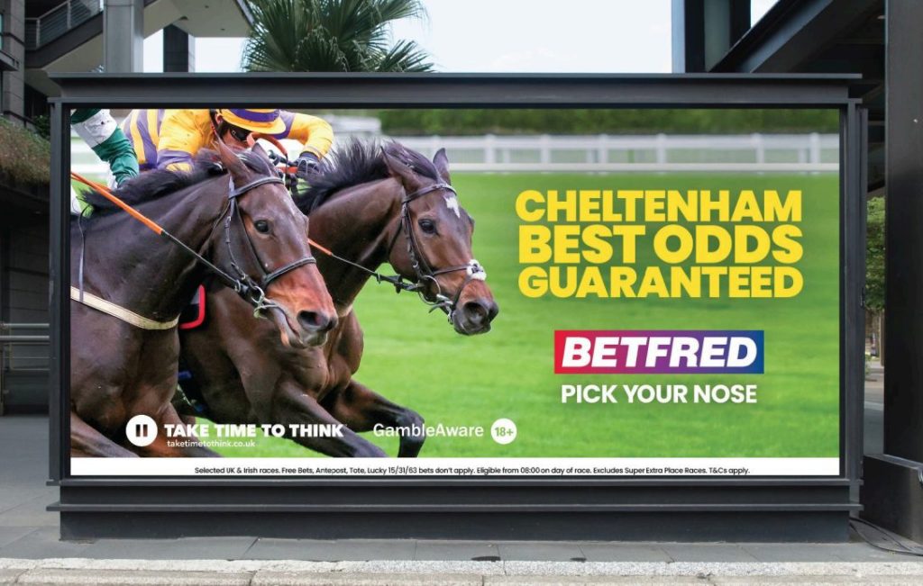 British bookmaker Betfred has launched a “playful” campaign for the Cheltenham Festival.
