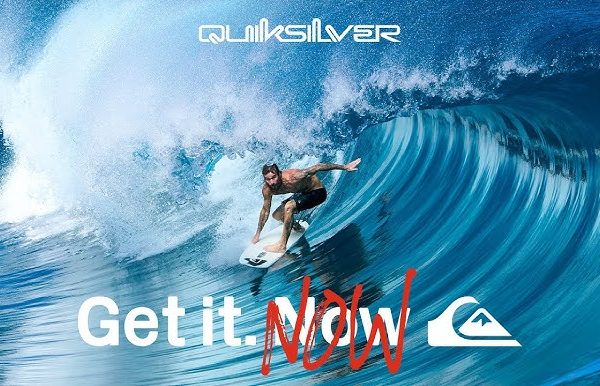 Clothing brand Quiksilver is celebrating its reputation as one of the go-to brands in the world of board sports enthusiasts with 'Get it. Now'.