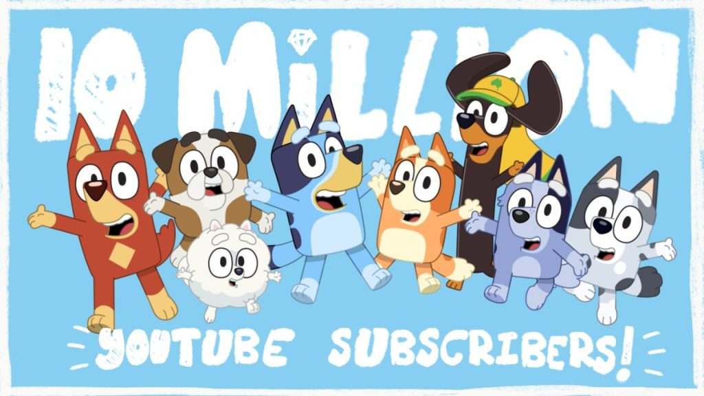 BBC Studios has been awarded YouTube’s Diamond Creator Award for its work on Bluey.