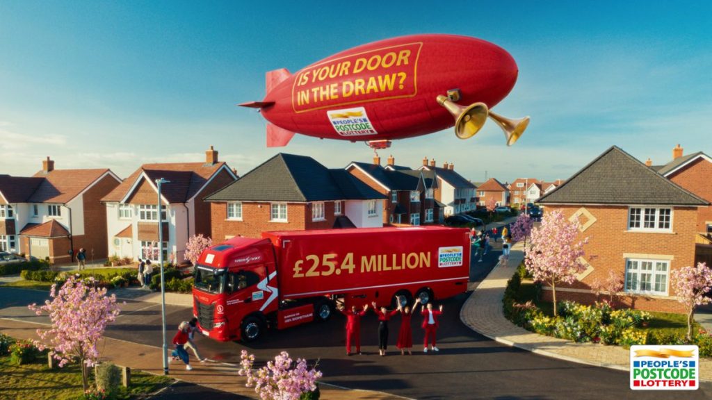 The People's Postcode Lottery is taking to the skies with its 'Big Spring Win' campaign, featuring the likes of Emma Willis and Davina McCall.