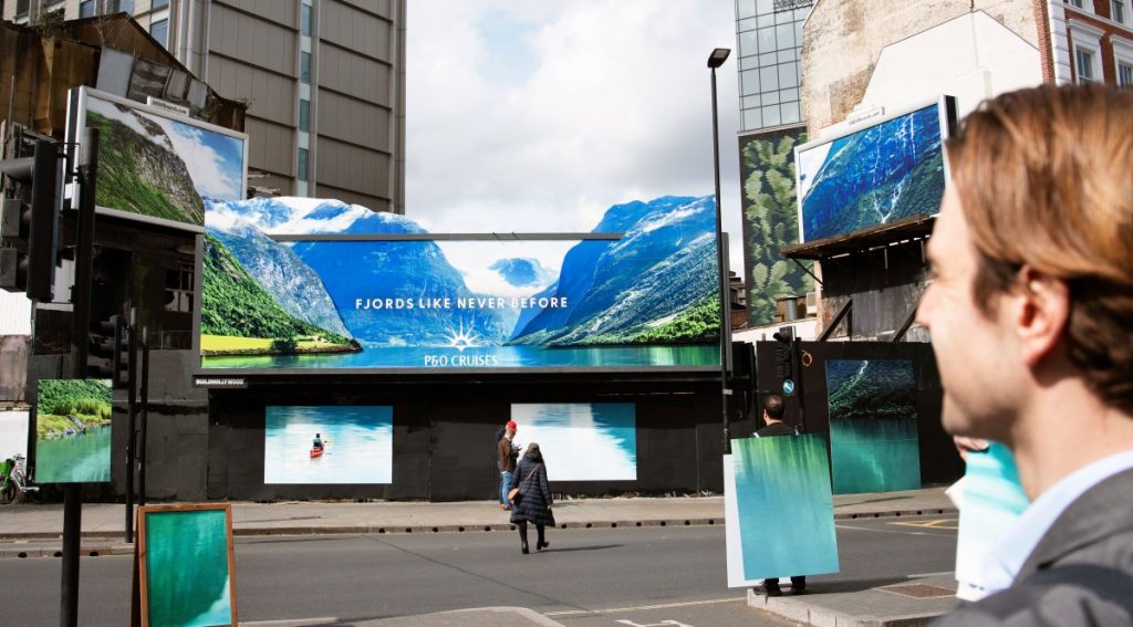 P&O Cruises is looking to transport London commuters to the scenery of the Norwegian Fjords with a new campaign activation in Westminster.
