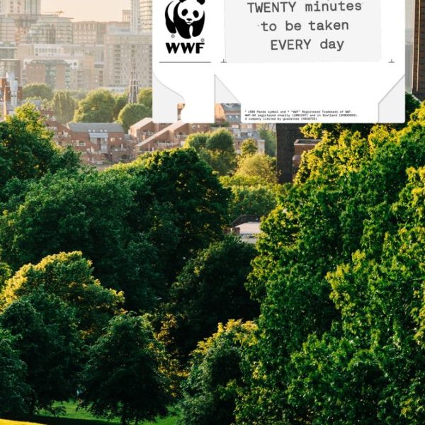 An out-of-home advert from the World Wildlife Fund’s (WWF) has been awarded a 5-Star rating from System1, placing it in the top 1% of charity adverts.