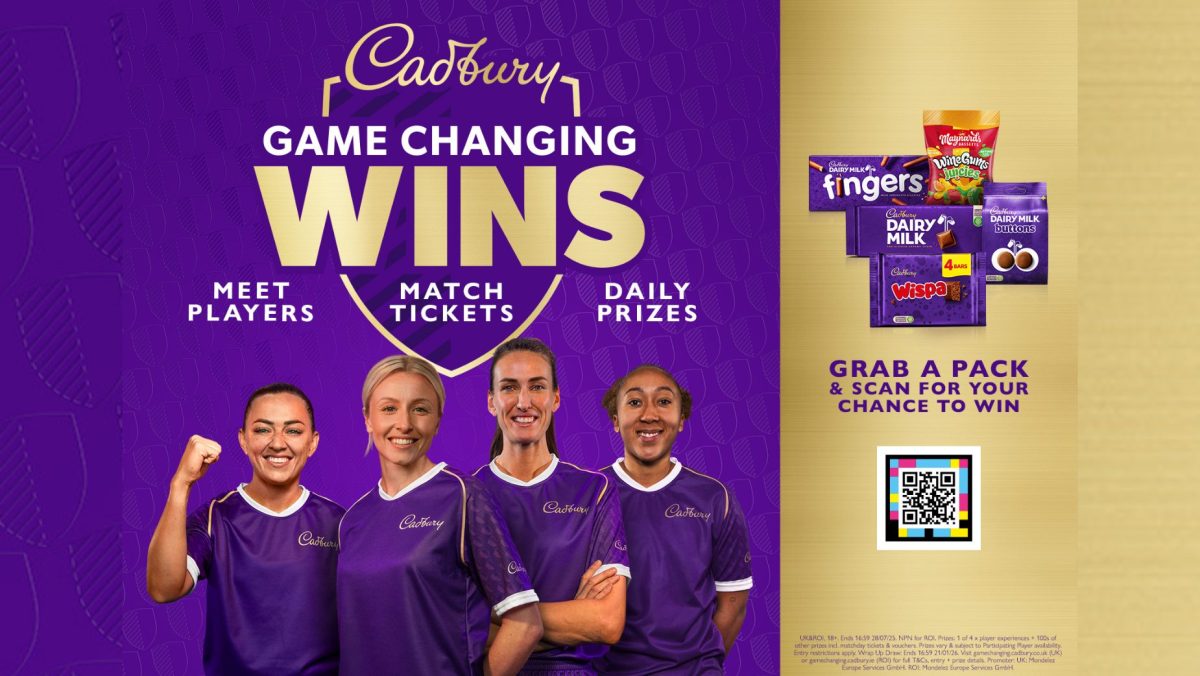 Chocolatier Cadbury has unveiled a new campaign starring footballers Leah Williamson, Jill Scott, Lauren James and Katie McCabe.