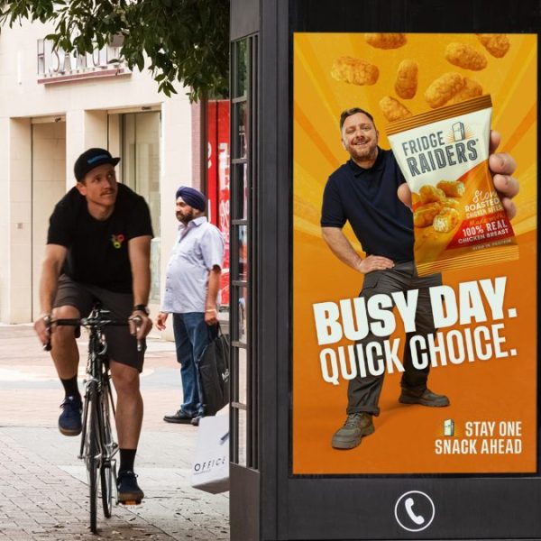 Fridge Raiders is positioning its 'Bites' as the go-to snack for busy young professionals who want to "stay ahead of the game" and "take on the day".