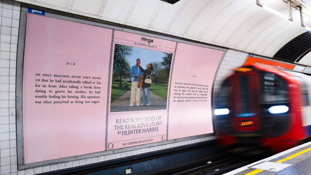 Online dating app Hinge has teamed up with five contemporary writers for a new campaign showcasing love stories.