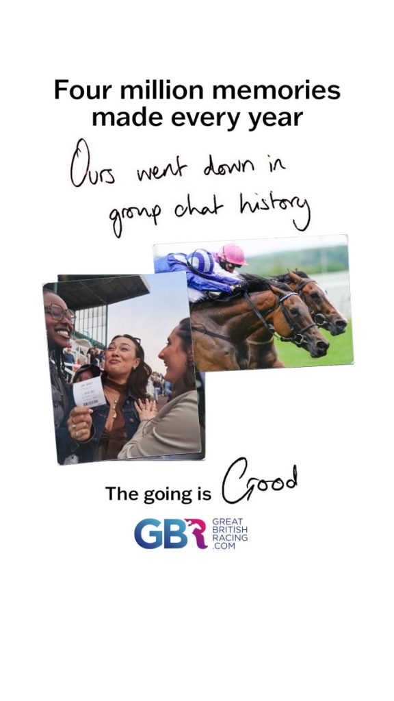 Great British Racing has launched a new campaign that highlights horseracing as a "great day out".