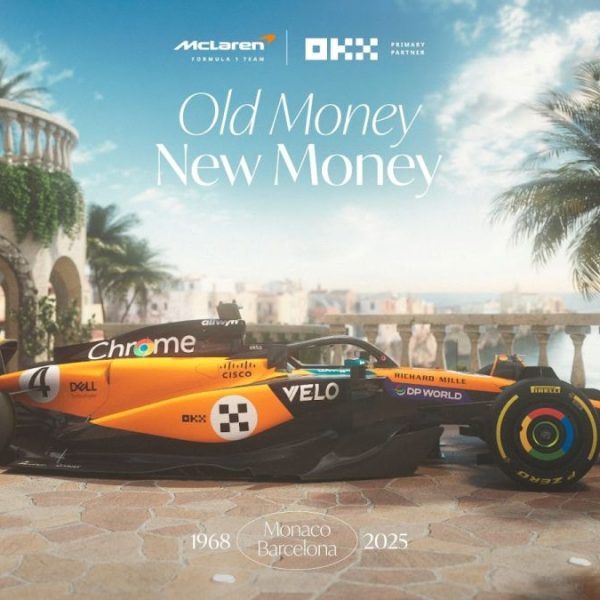 OKX has today revealed its latest customer livery developed in partnership with the McLaren Formula One racing team